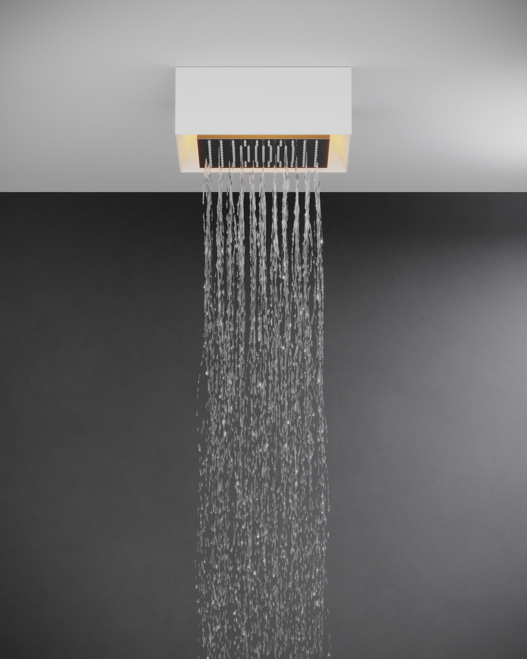 Afilo Surface Mount Shower Head With Rough And Lighting Showers GESSI   