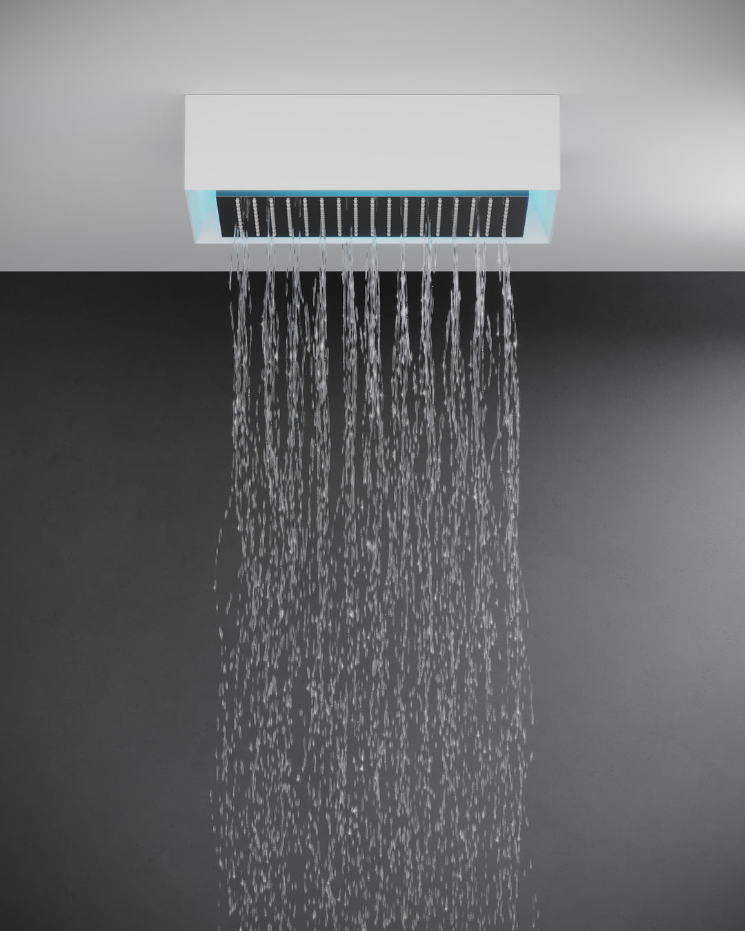 Afilo Surface Mount Shower Head And Rough With Chromatherapy Lighting Showers GESSI   