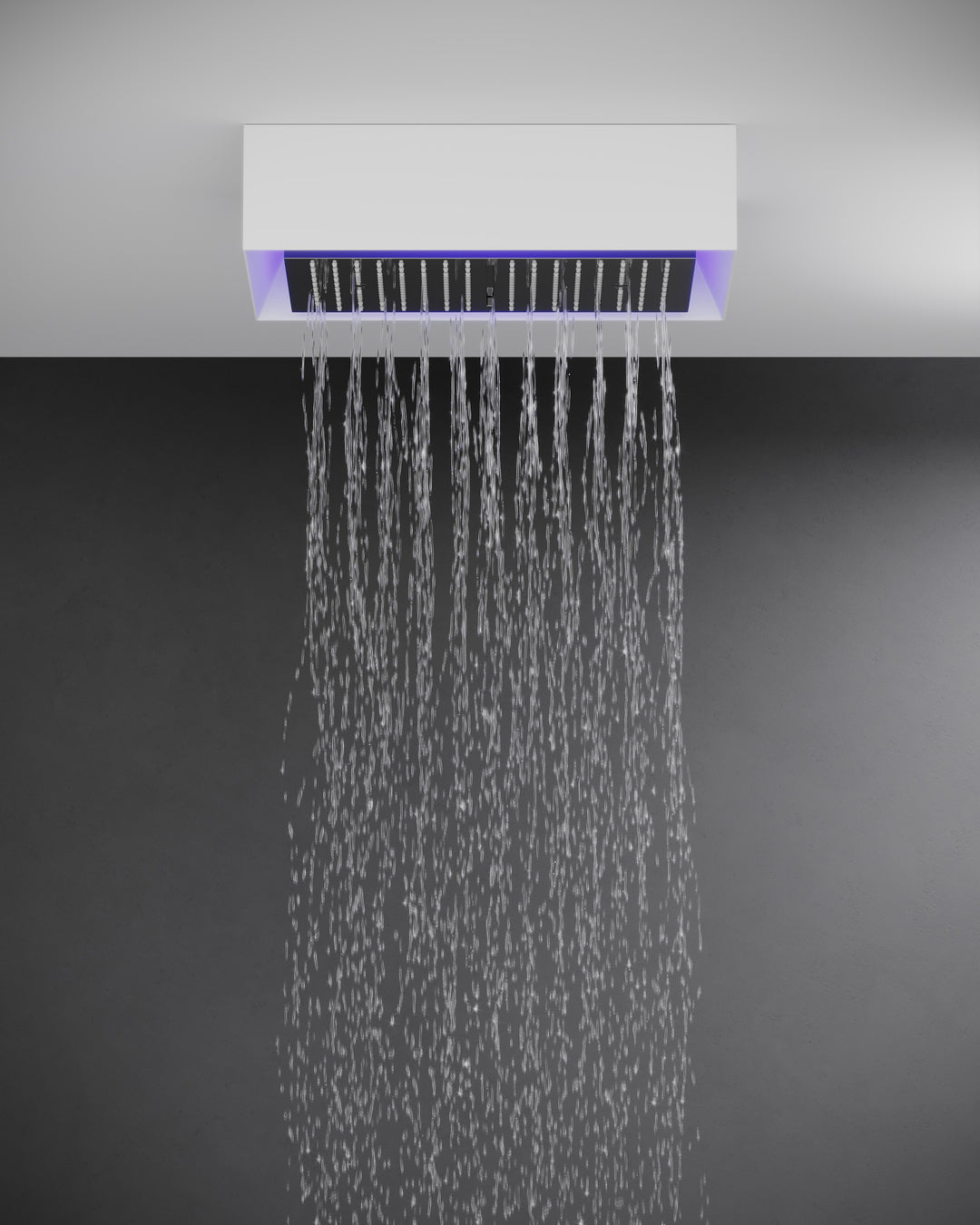 Afilo Surface Mount Shower Head And Rough With Chromatherapy Lighting Showers GESSI   