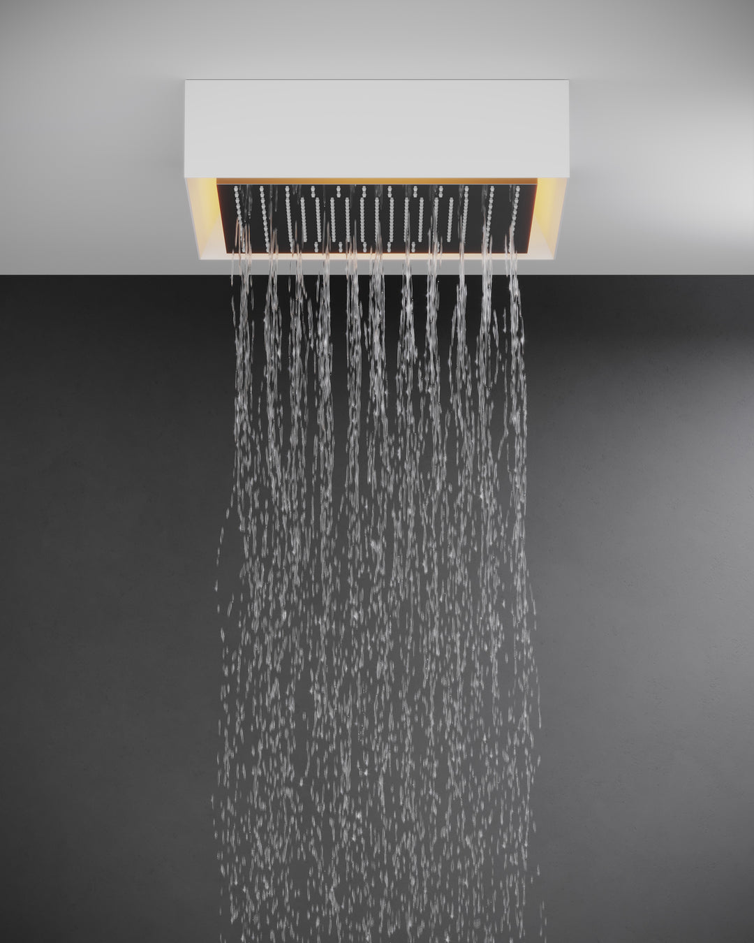 Afilo Surface Mount Shower Head And Rough With Chromatherapy Lighting Showers GESSI   