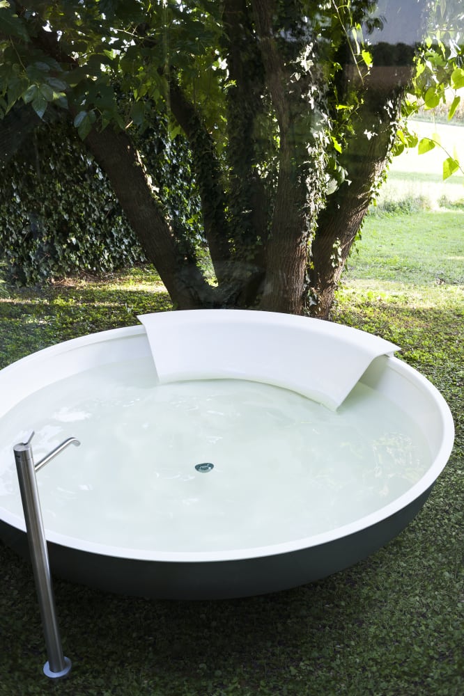 UFO Tub - Bathtub with 1 Backrest - AVAS0906EZG Bathtubs Agape   