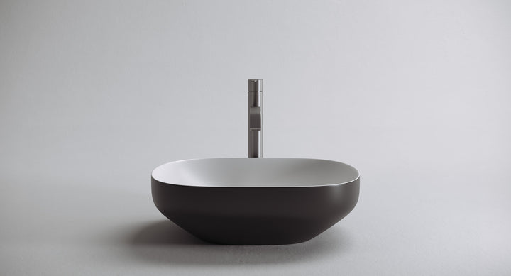 Ago3 Washbasin Sinks Antonio Lupi AGO3C: H. 15 x P. 45 x L. 50 cm Colormood NERO