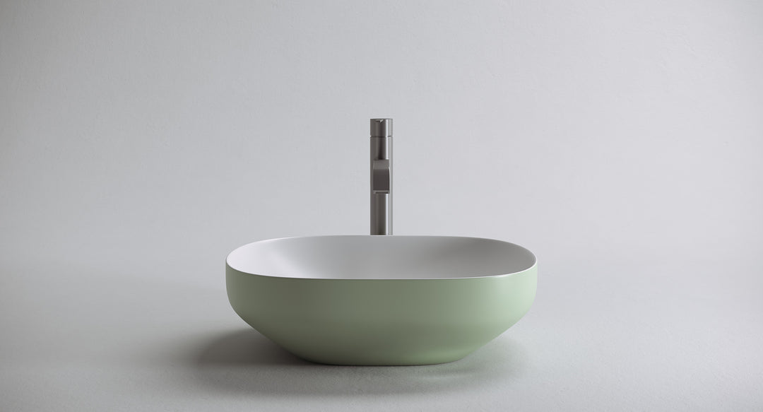 Ago3 Washbasin Sinks Antonio Lupi AGO3C: H. 15 x P. 45 x L. 50 cm Colormood POMICE