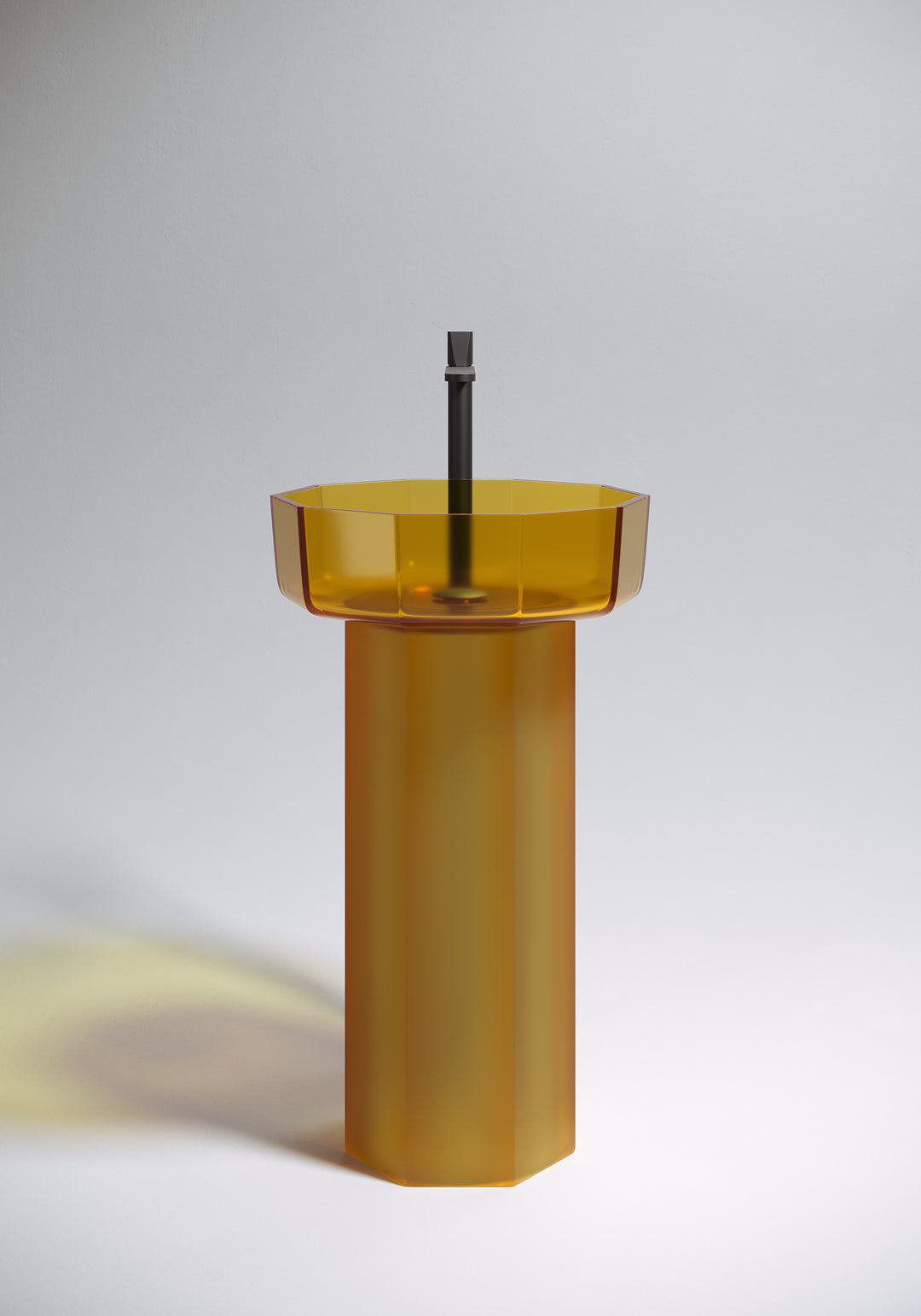 Opale Cristalmood Pedestal Sink Sinks Antonio Lupi OPALE20: H. 70 x Ø. 30 Cristalmood AMBRA