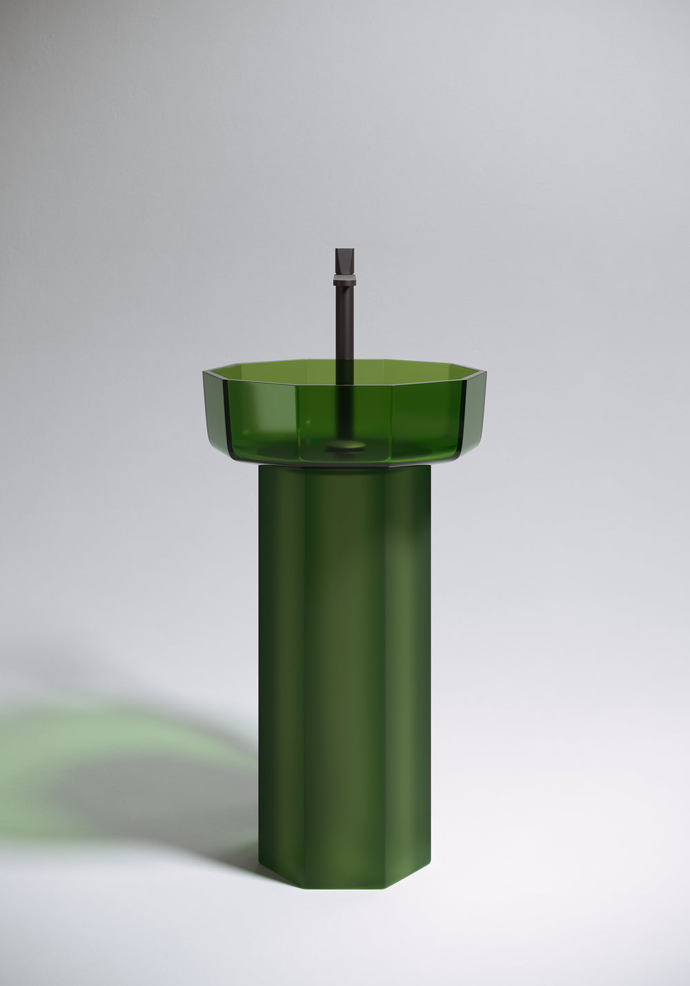 Opale Cristalmood Pedestal Sink Sinks Antonio Lupi OPALE20: H. 70 x Ø. 30 Cristalmood BOTTIGLIA