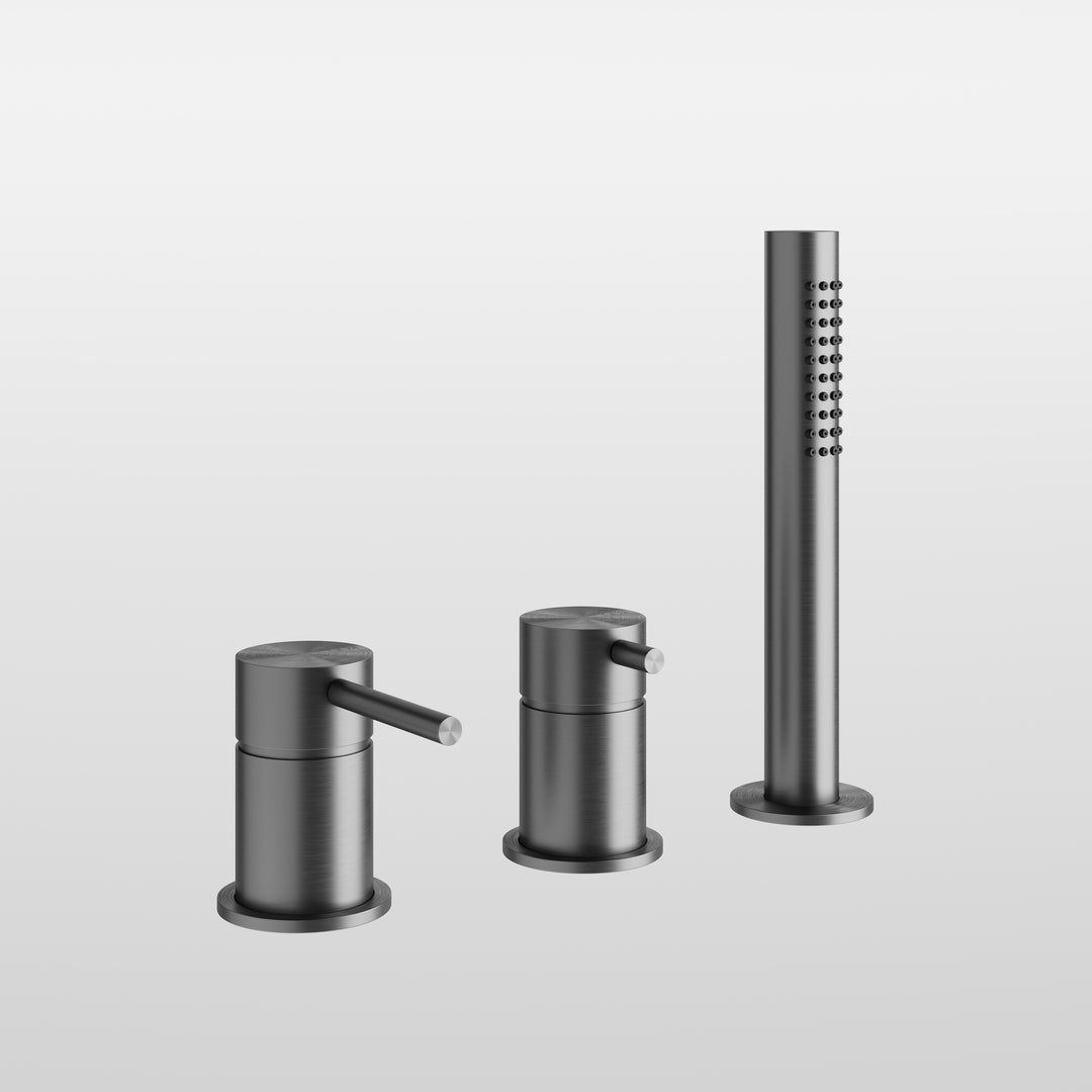 Bath&Shower316 Roman Tub Faucet Set - 54043 Bathroom Accessories GESSI Steel Brushed  