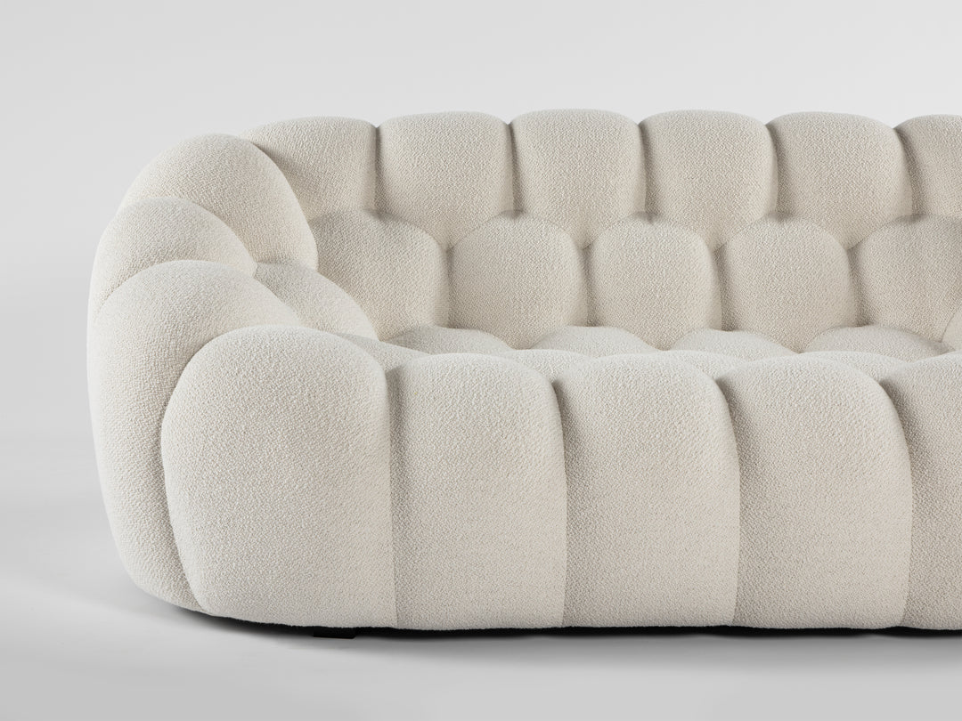 Bubble 2.5 Seat Sofa Orsetto Ivory Sofas Roche Bobois   