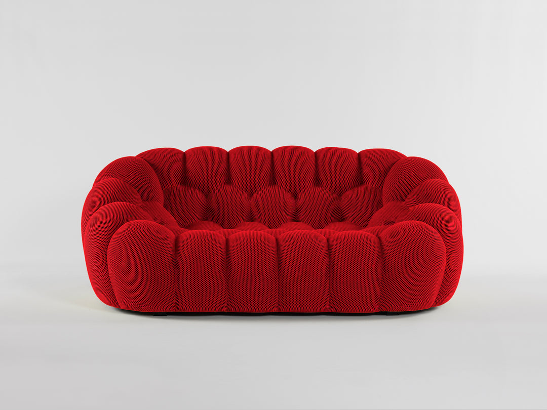 Bubble 2.5 Seat Sofa Rubis Red 3D Sofas Roche Bobois   