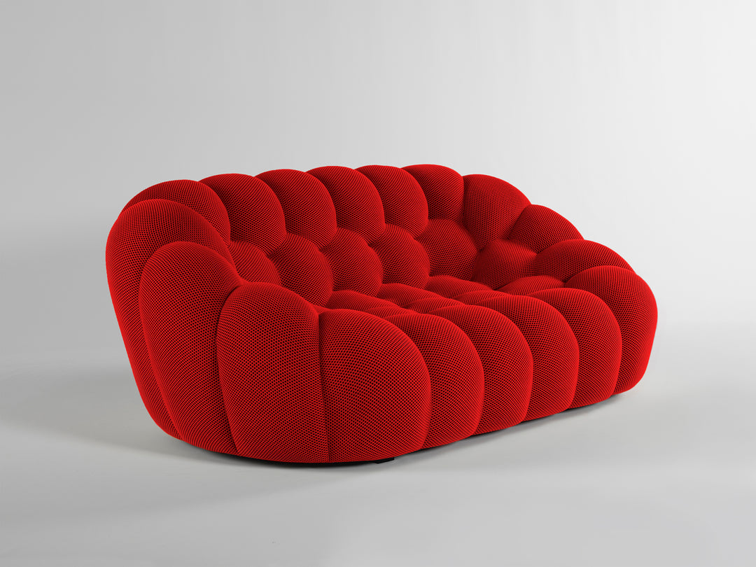 Bubble 2.5 Seat Sofa Rubis Red 3D Sofas Roche Bobois   