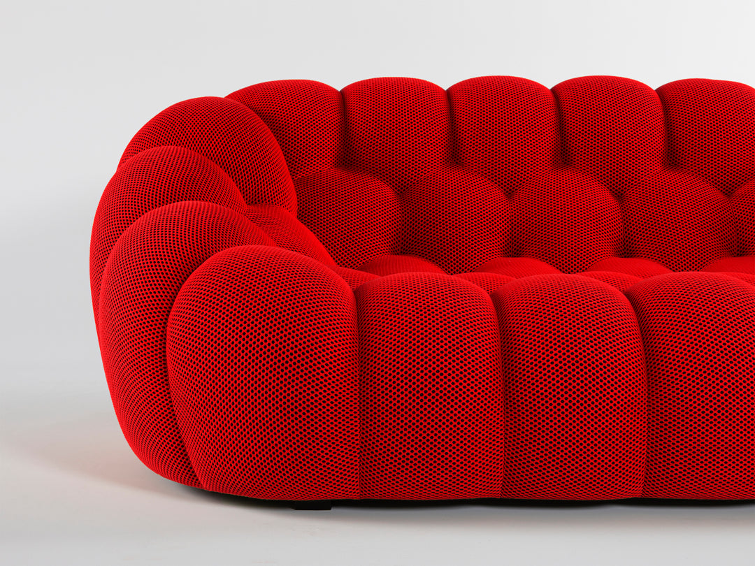 Bubble 2.5 Seat Sofa Rubis Red 3D Sofas Roche Bobois   