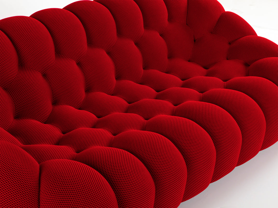 Bubble Large 3 Seat Sofa Rubis Red 3D Sofas Roche Bobois   