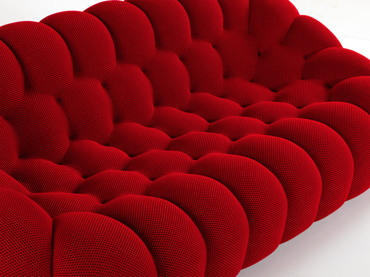 Bubble Large 3 Seat Sofa Rubis Red 3D Sofas Roche Bobois   