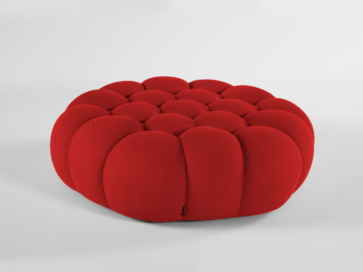 Bubble Large Ottoman 2D Rubis Red Ottomans Roche Bobois   