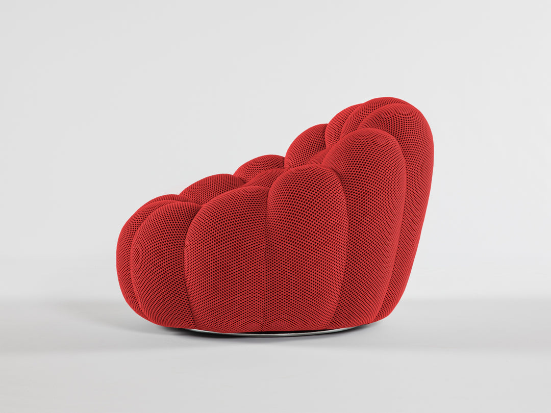 Bubble Pivoting Armchair Rubis Red 3D Arm Chairs, Recliners & Sleeper Chairs Roche Bobois   