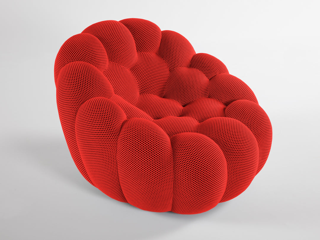 Bubble Pivoting Armchair Rubis Red 3D Arm Chairs, Recliners & Sleeper Chairs Roche Bobois   