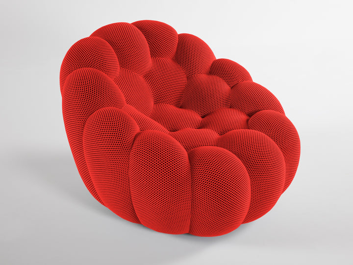 Bubble Pivoting Armchair Rubis Red 3D Arm Chairs, Recliners & Sleeper Chairs Roche Bobois   