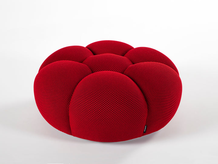 Bubble Ottoman Small 3D Rubis Red Ottomans Roche Bobois   