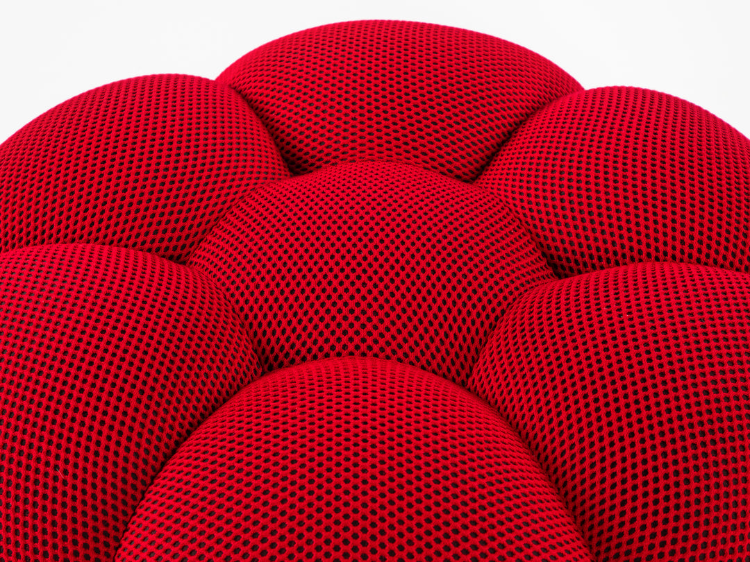 Bubble Ottoman Small 3D Rubis Red Ottomans Roche Bobois   