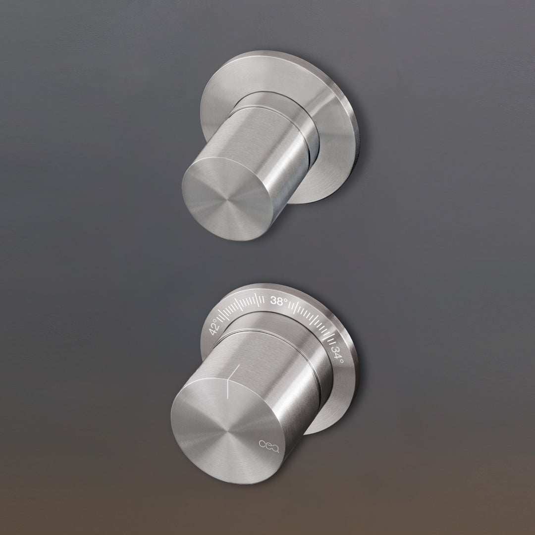 Cartesio Remote Controls - Thermostatic Sets With Shut-off Valves CAR66 Bathroom CEA   