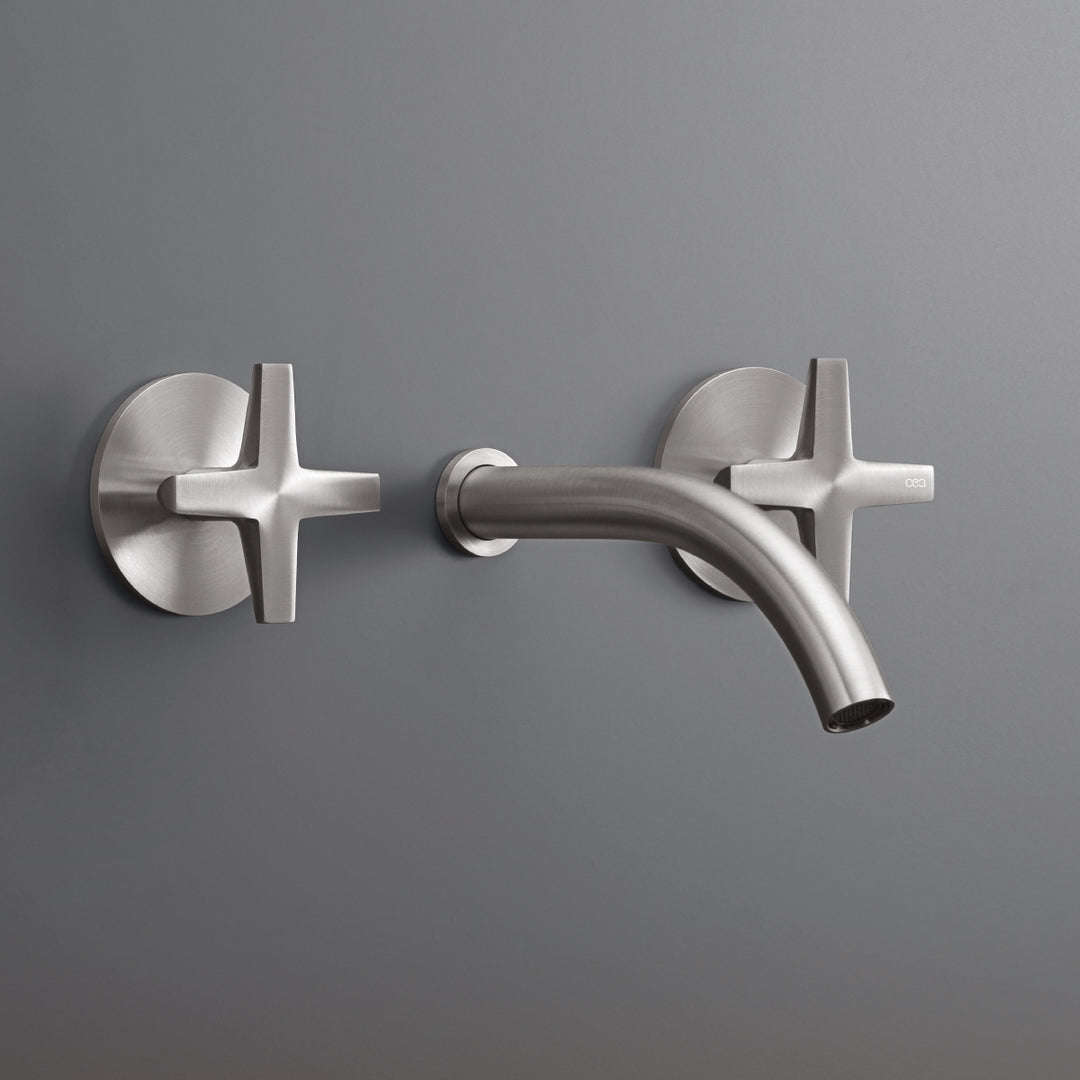Cross Taps For Washbasin / Bidet - Wall-mounted Dual Handle Taps CRX16 Taps CEA   