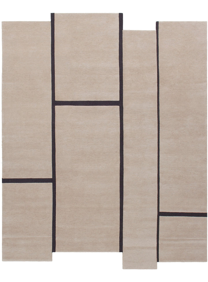 Campiture Rug Rugs Amini Beige Black 300x250cm 