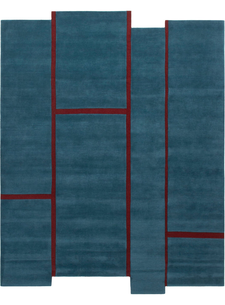 Campiture Rug Rugs Amini Teal Red Brown 300x250cm 