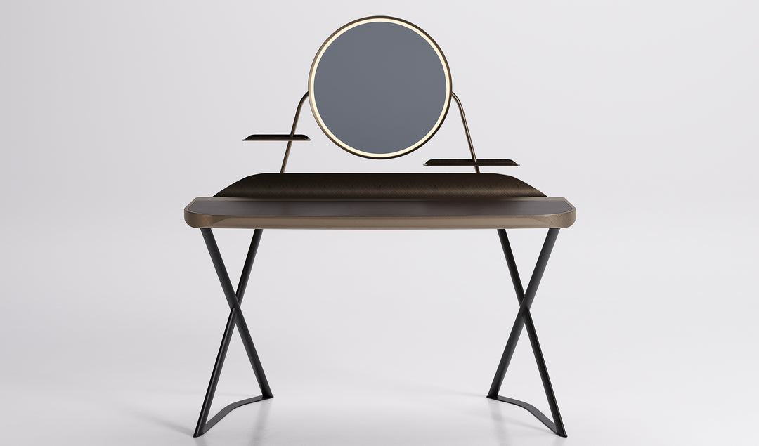 Cocoon Trousse Leather Desk Desk Cattelan Italia   