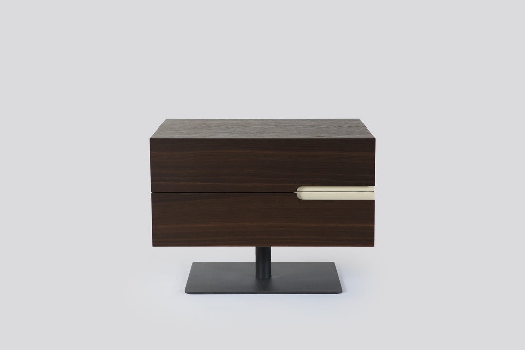 Ciro Nightstand Nightstands Cattelan Italia Ciro Pedestal Left (AL) 20½"W GF50 Textured Oyster