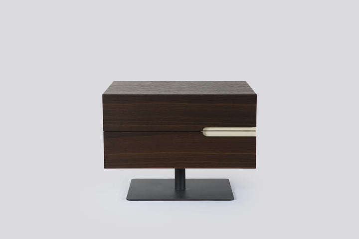 Ciro Nightstand Nightstands Cattelan Italia Ciro Pedestal Left (AL) 20½"W GF50 Textured Oyster