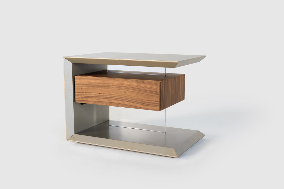 Biagio Nightstand Canaletto Walnut Nightstands Cattelan Italia   