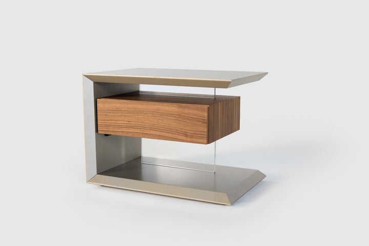 Biagio Nightstand Canaletto Walnut Nightstands Cattelan Italia   