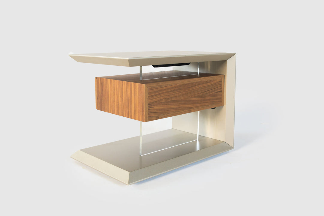 Biagio Nightstand Canaletto Walnut Nightstands Cattelan Italia   