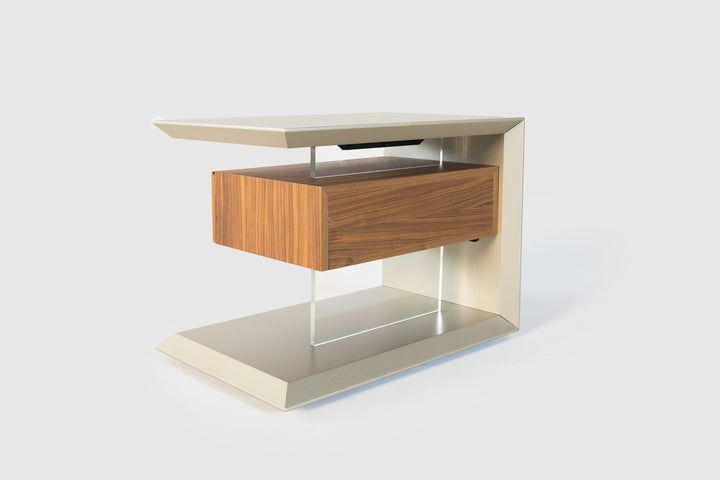 Biagio Nightstand Canaletto Walnut Nightstands Cattelan Italia   