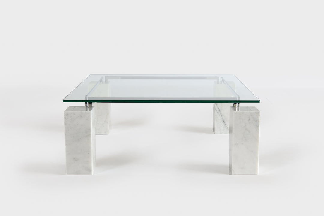 Dielle Square Coffee Table Carrara White Coffee Table Cattelan Italia   