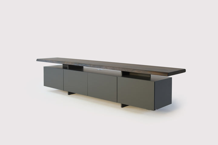 Seneca TV Stand Burned Oak TV Unit Cattelan Italia   