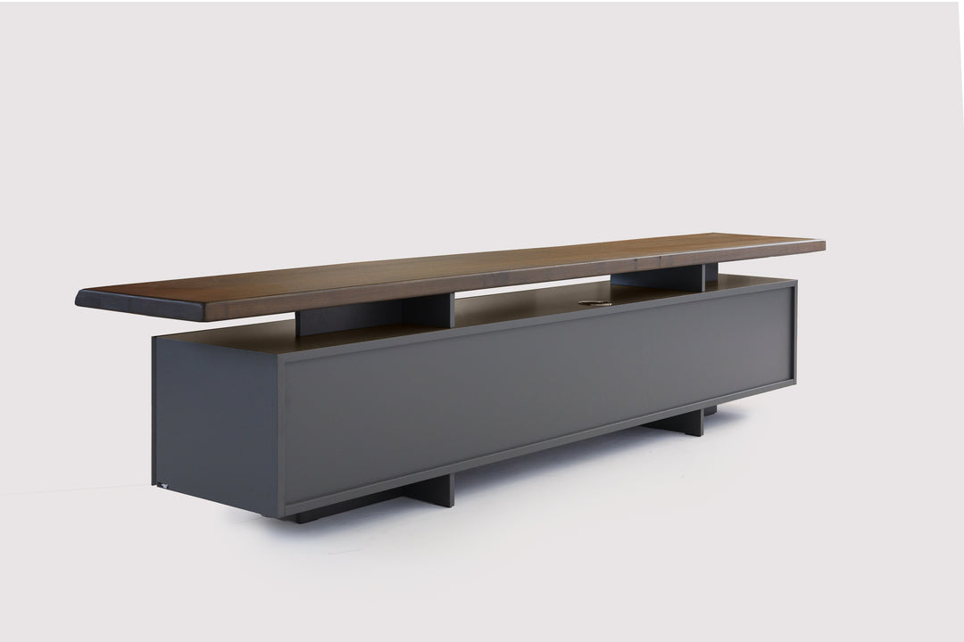 Seneca TV Stand Burned Oak TV Unit Cattelan Italia   