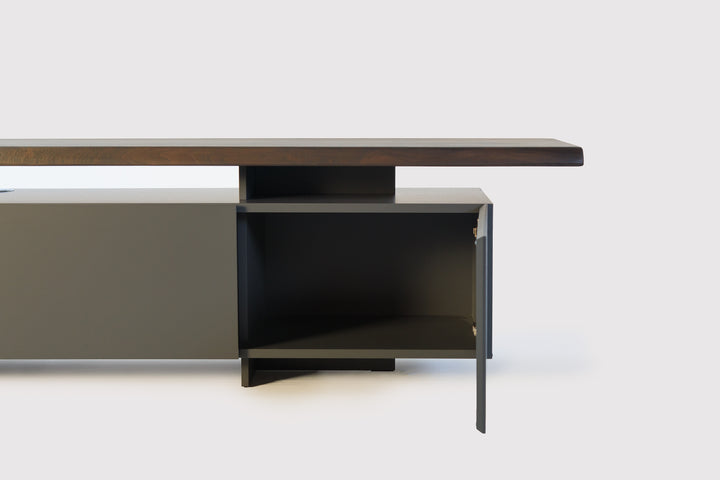 Seneca TV Stand Burned Oak TV Unit Cattelan Italia   