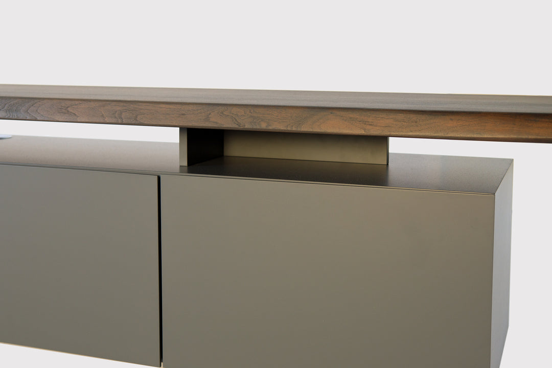 Seneca TV Stand Burned Oak TV Unit Cattelan Italia   