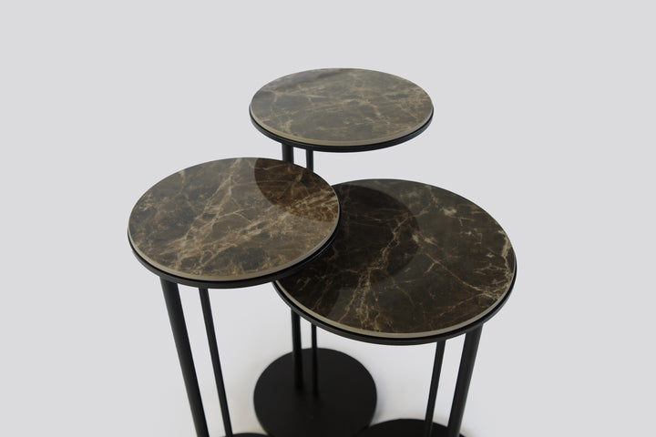 Sting End Table Set Emperador end Tables Cattelan Italia   