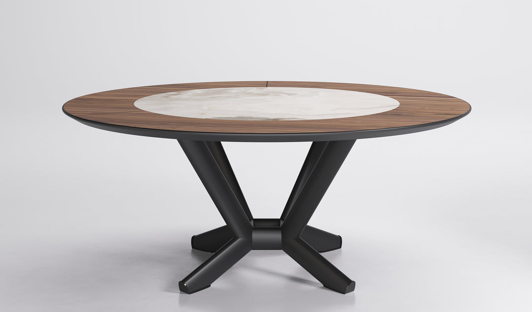 Planer Ker-Wood Round Dining Table Kitchen & Dining Room Tables Cattelan Italia   