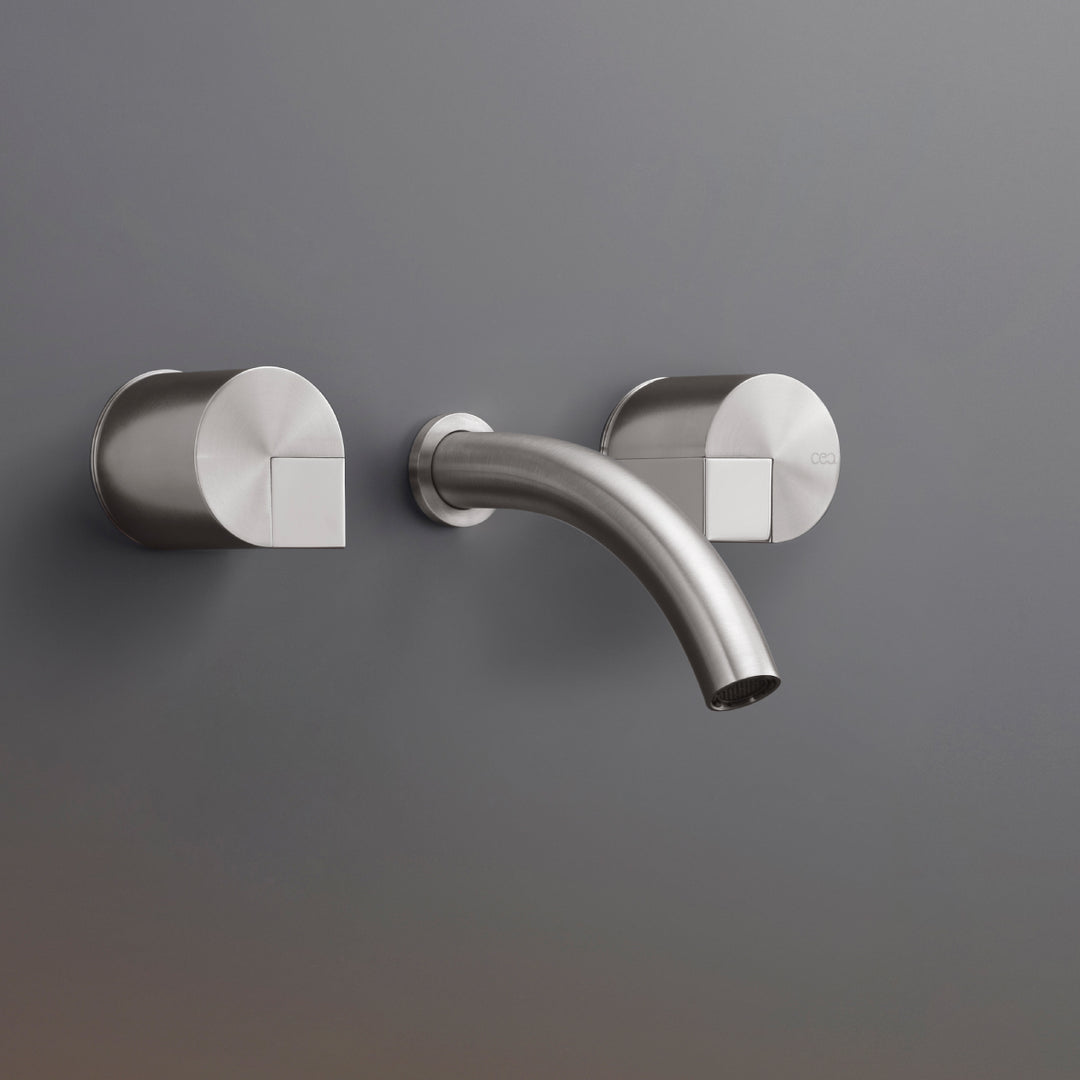 Duet Taps For Washbasin / Bidet - Wall-mounted Dual Handle Taps DET24 Taps CEA   