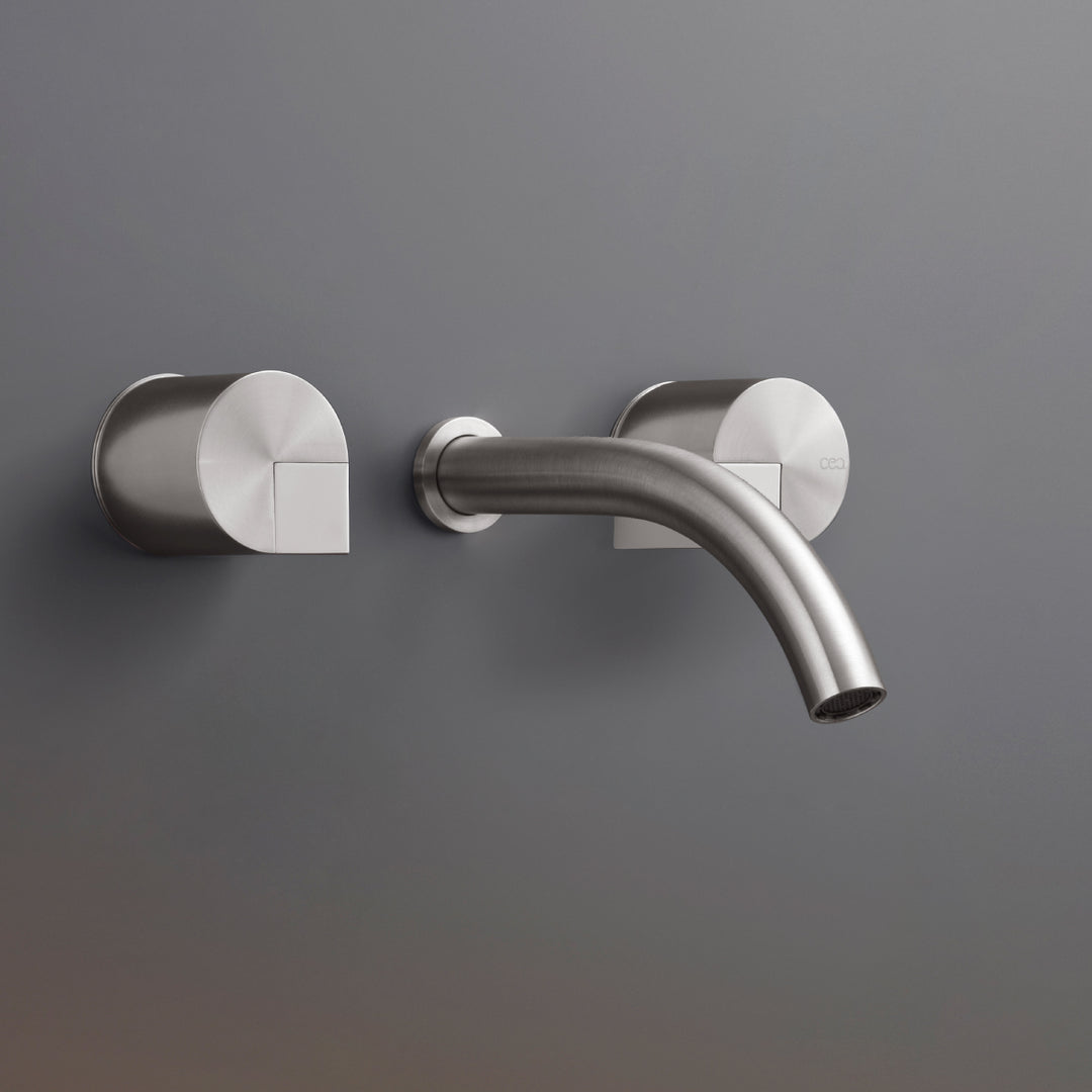 Duet Taps For Washbasin / Bidet - Wall-mounted Dual Handle Taps DET25 Taps CEA   