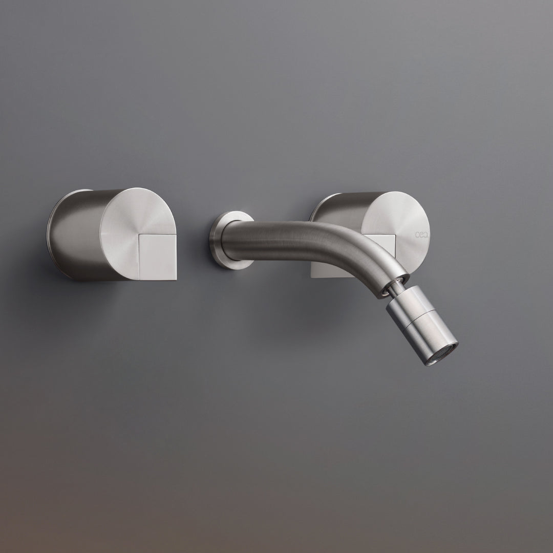 Duet Taps For Washbasin / Bidet - Wall-mounted Dual Handle Taps DET27 Taps CEA   