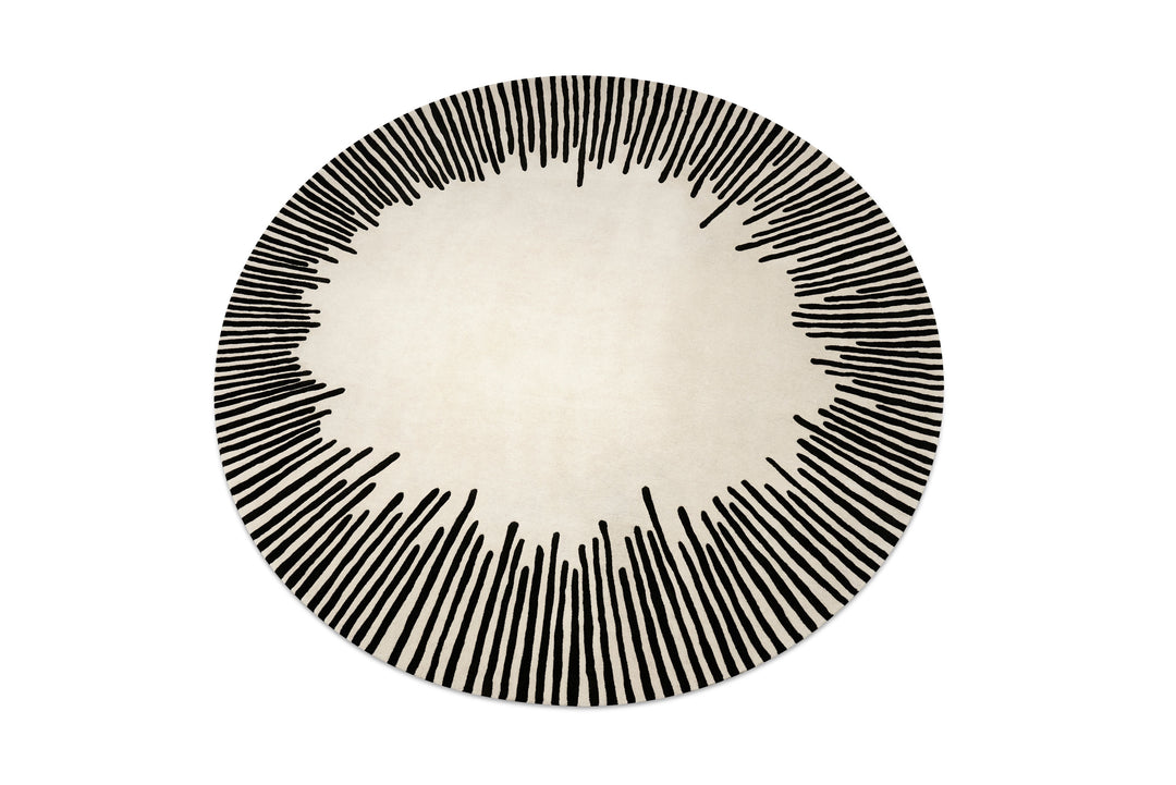 Equinoxe Round Rug White Rugs Roche Bobois