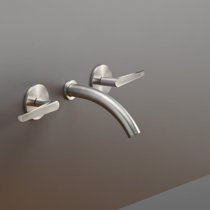 Flag Taps For Washbasin / Bidet - Wall-mounted Dual Handle Taps FLG09 Bathroom CEA   