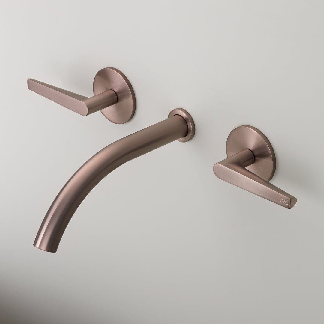 Flag Taps For Washbasin / Bidet - Wall-mounted Dual Handle Taps FLG10 Bathroom CEA   