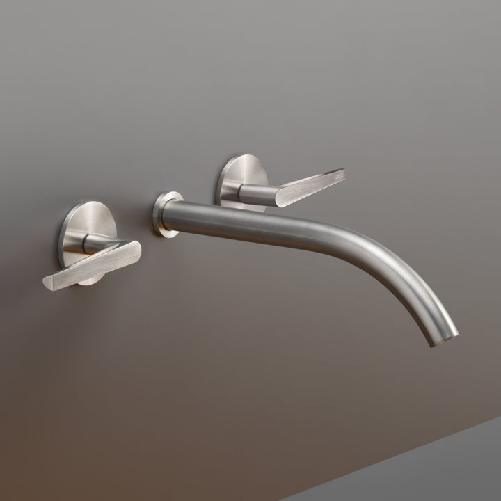 Flag Taps For Washbasin / Bidet - Wall-mounted Dual Handle Taps FLG11 Bathroom CEA   