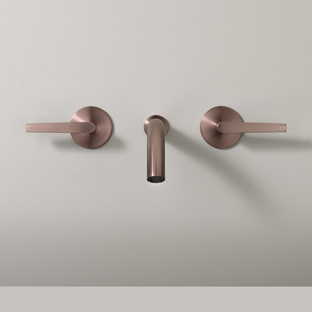 Flag Taps For Washbasin / Bidet - Wall-mounted Dual Handle Taps FLG11 Bathroom CEA   