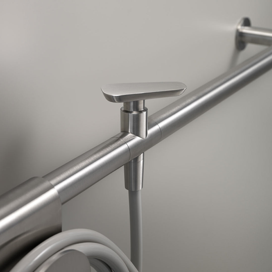 Wall Mounted Shut-off Valve On Tubolar System HOK27 Outdoor Showers CEA   