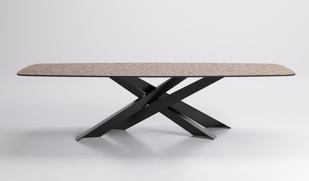 Lancer Moonglass Dining Table Kitchen & Dining Room Tables Cattelan Italia   